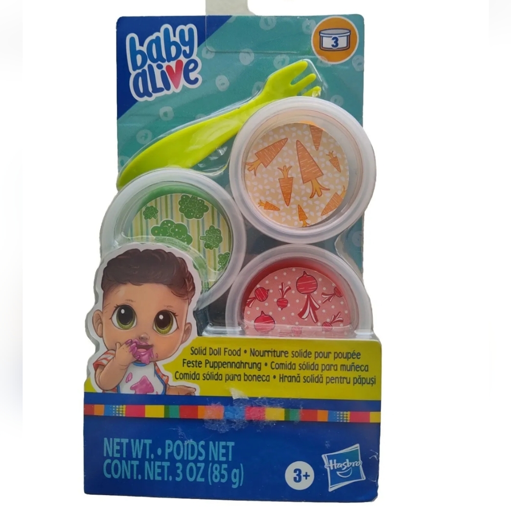 Hasbro Baby Alive Solid Doll Food Refill Pack New In Package With Fork